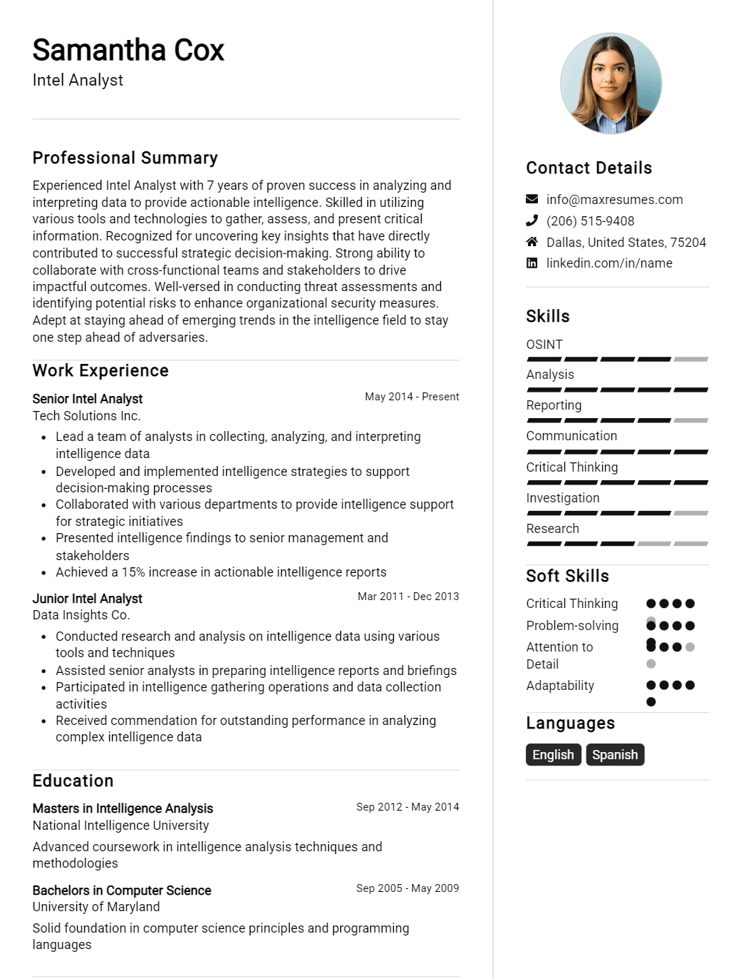 intel-analyst-resume-sample