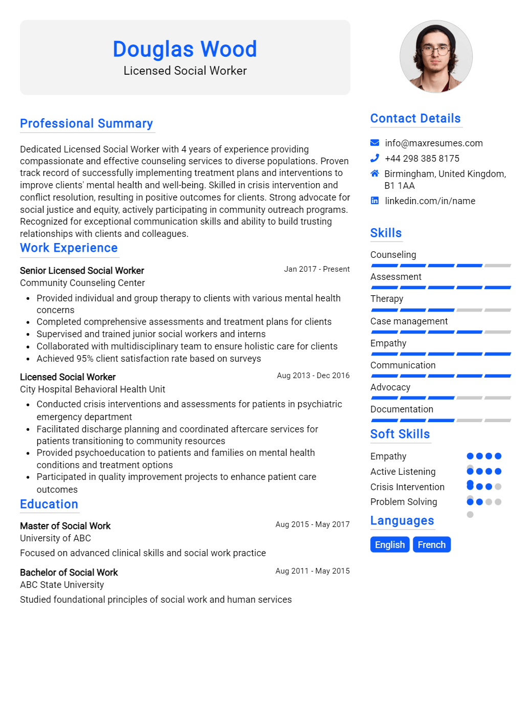 licensed-social-worker-resume-sample