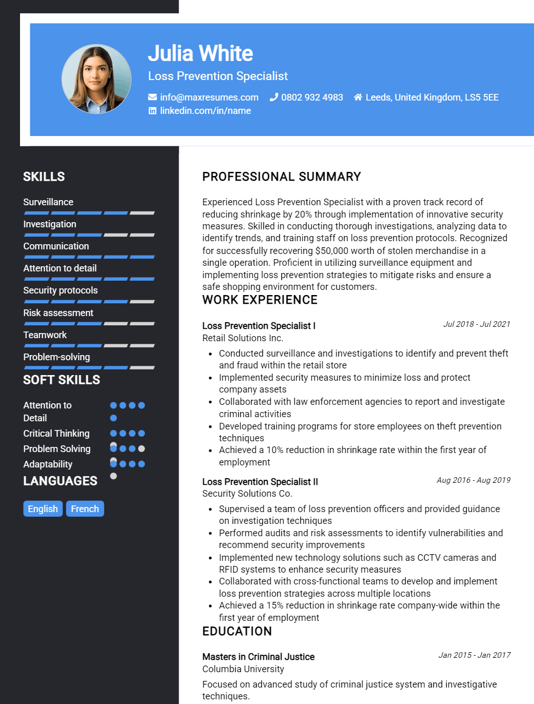 loss-prevention-specialist-resume-sample