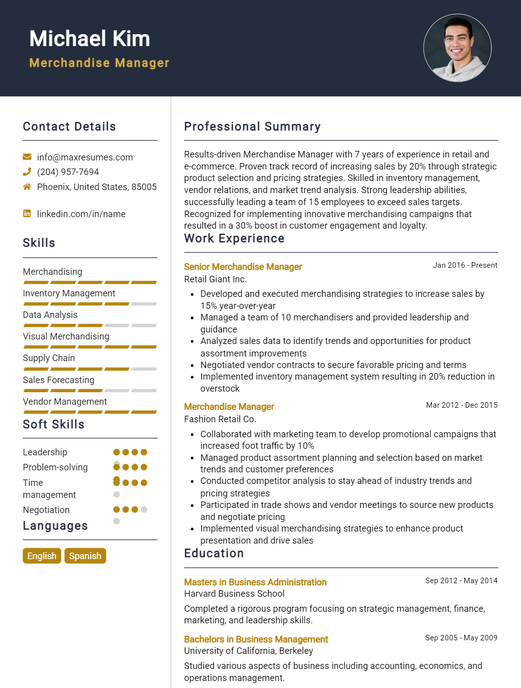 merchandise-manager-resume-sample