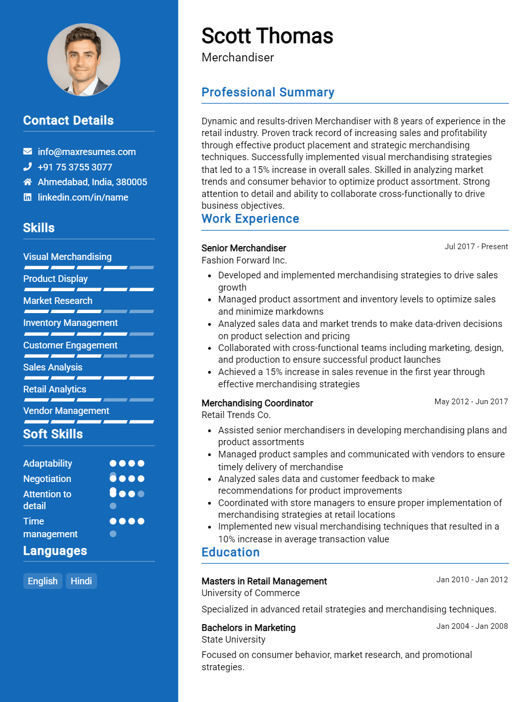merchandiser-resume-sample