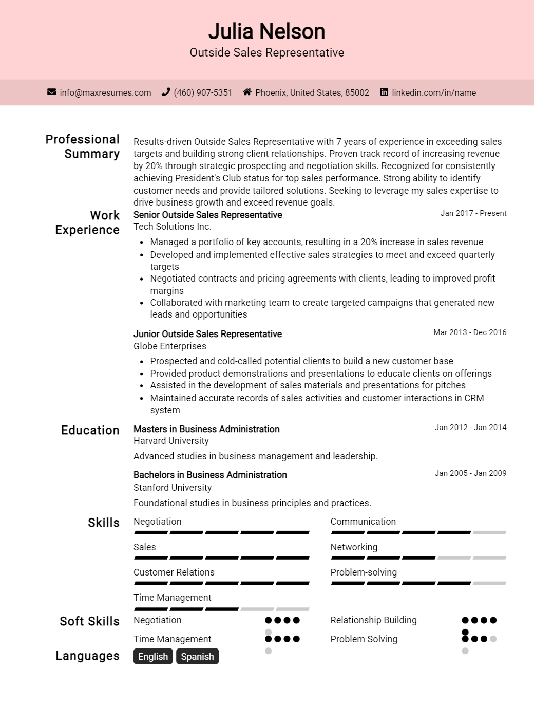 outside-sales-representative-resume-sample