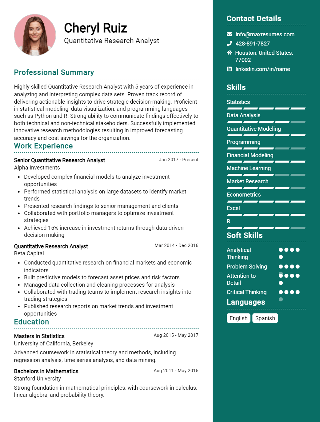 quantitative-research-analyst-resume-sample