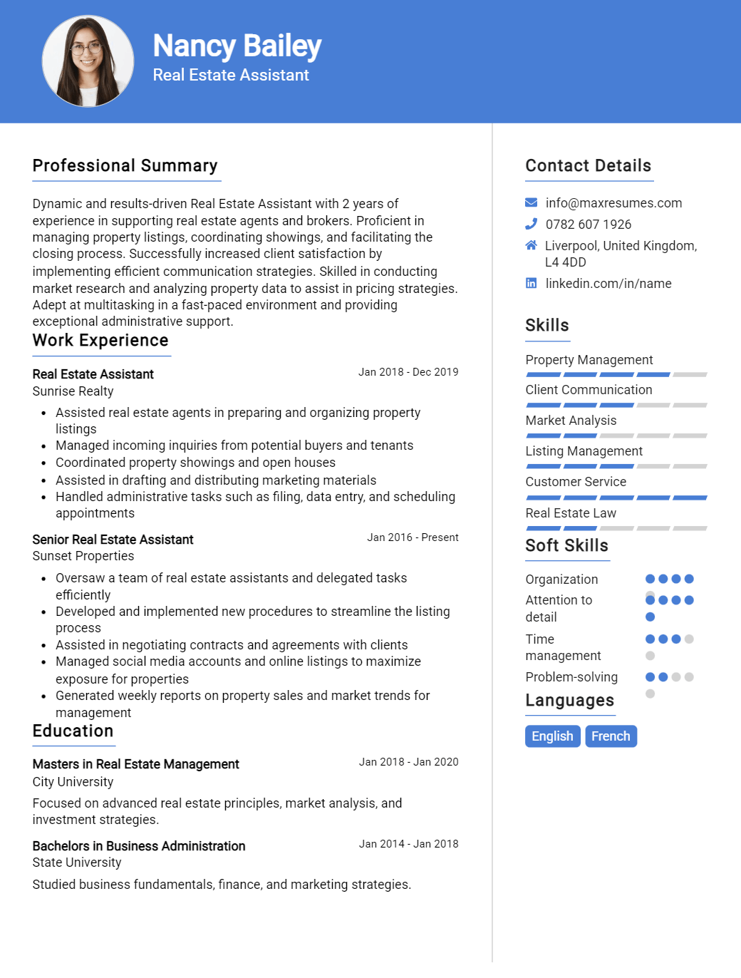 assistant-resume-sample