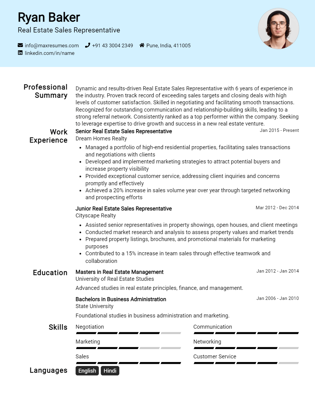 real-estate-sales-representative-resume-sample