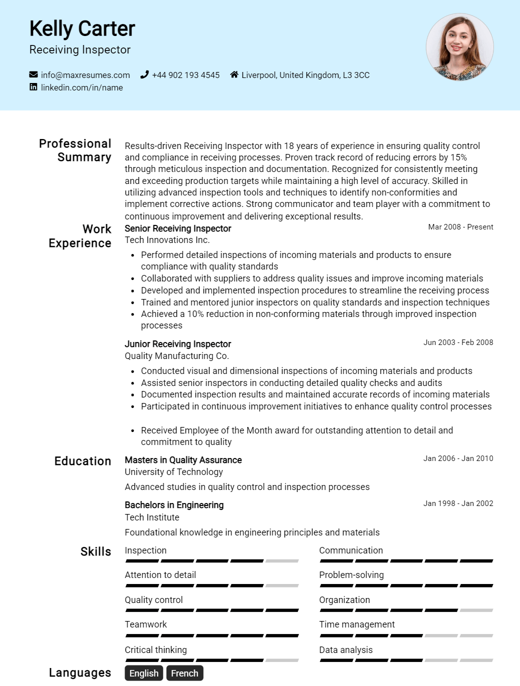 receiving-inspector-resume-sample