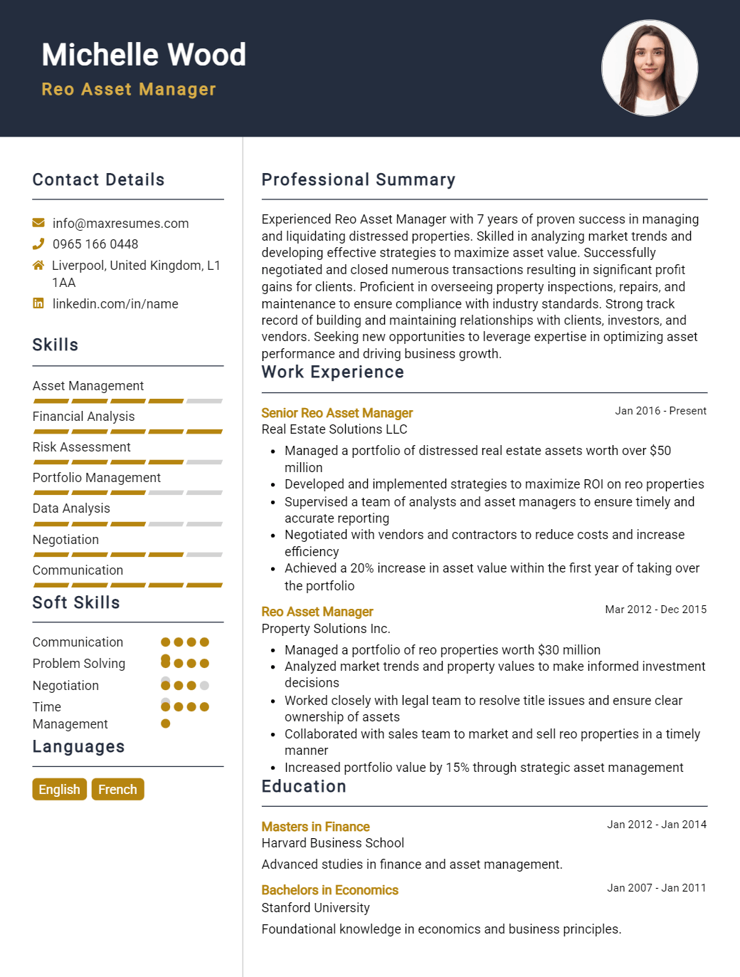 reo-asset-manager-resume-sample