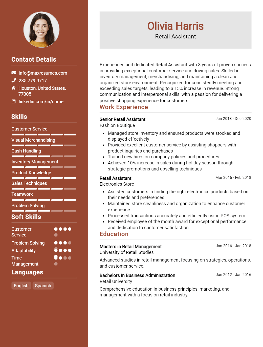 retail-assistant-resume-sample