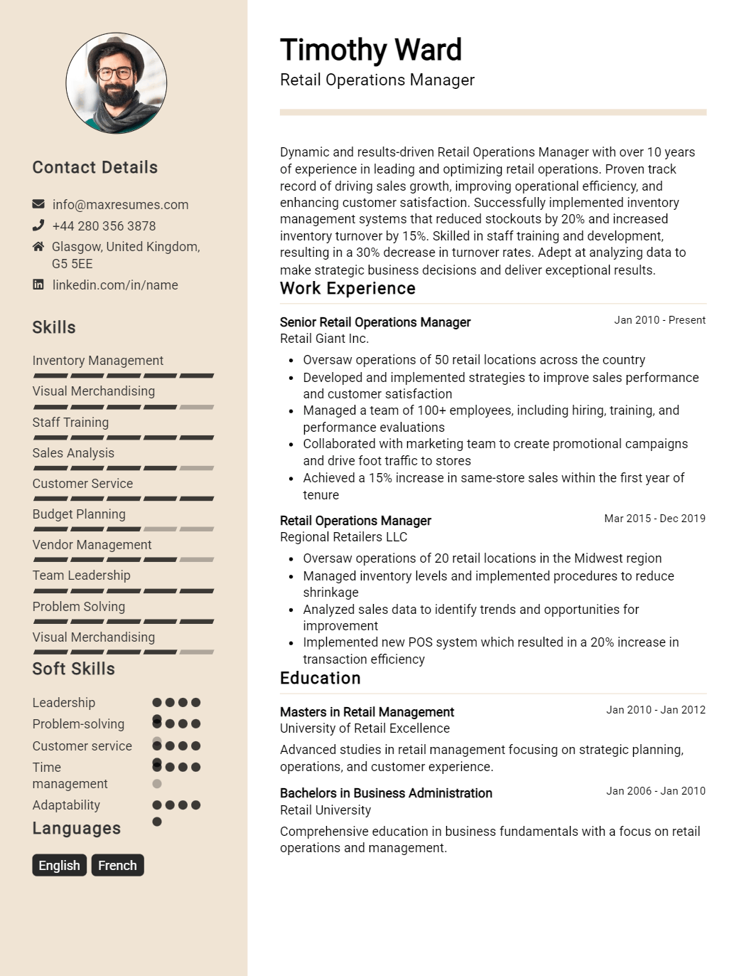 retail-operations-manager-resume-sample