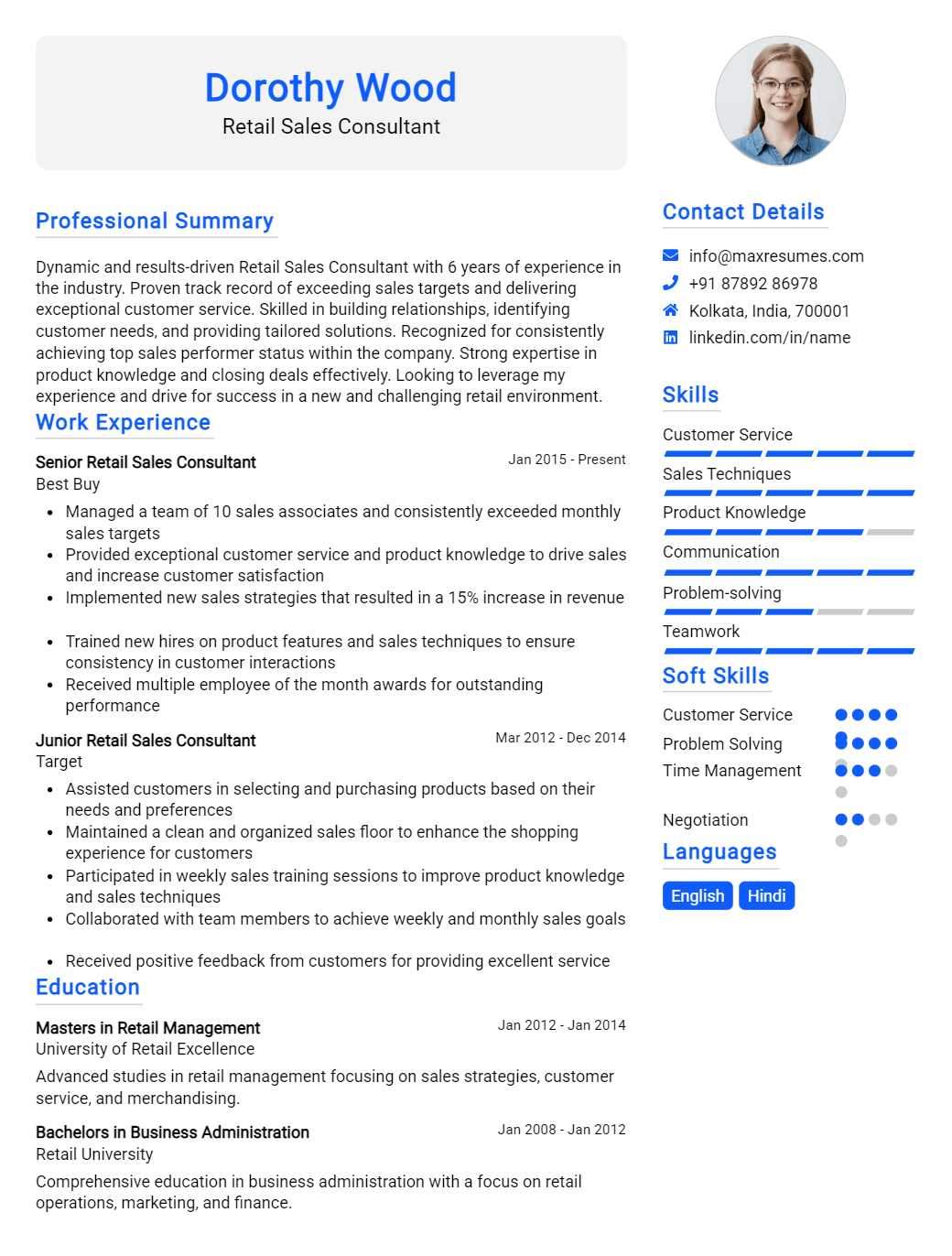 retail-sales-consultant-resume-sample