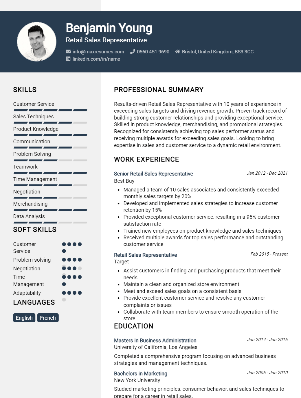 retail-sales-representative-resume-sample