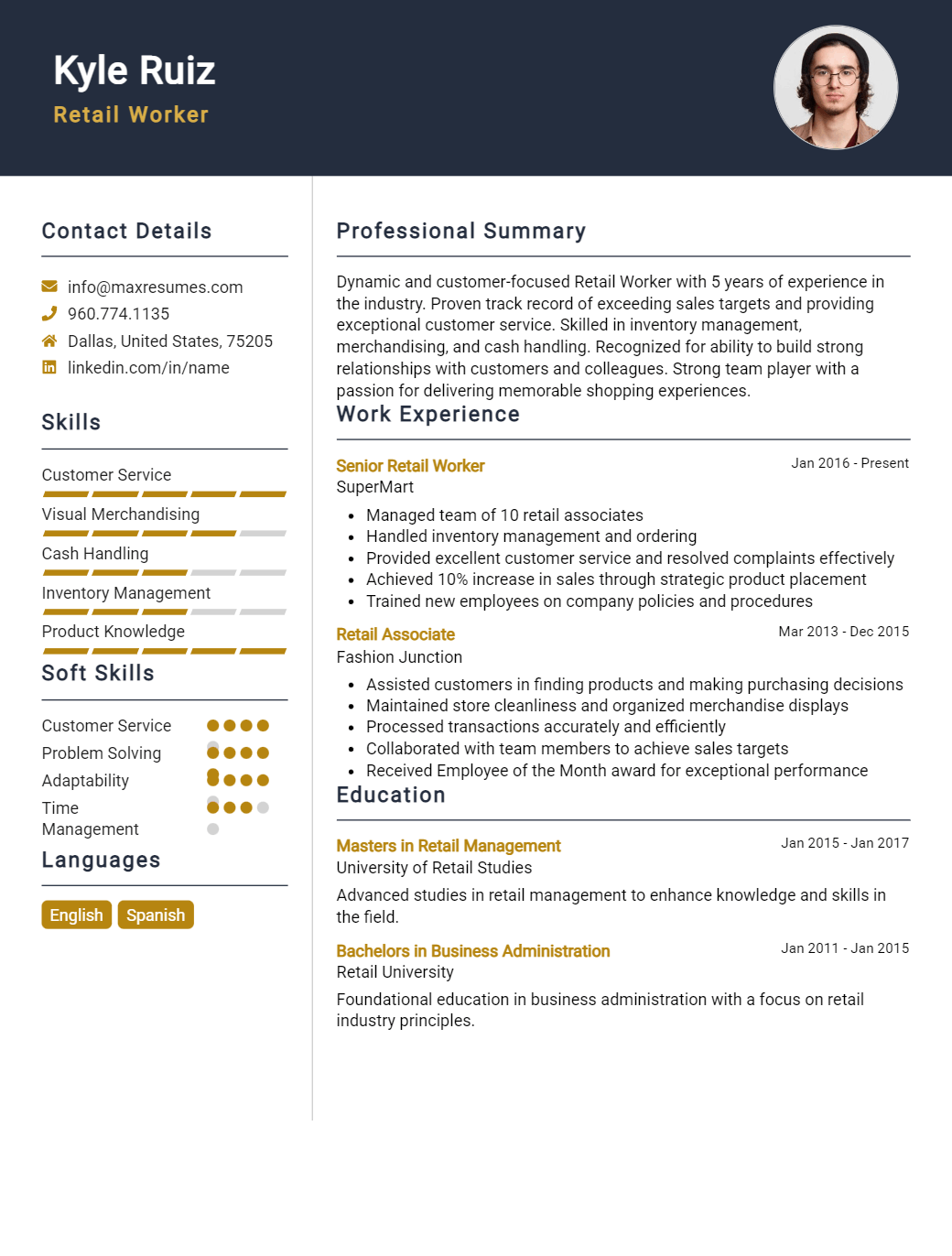 retail-worker-resume-sample