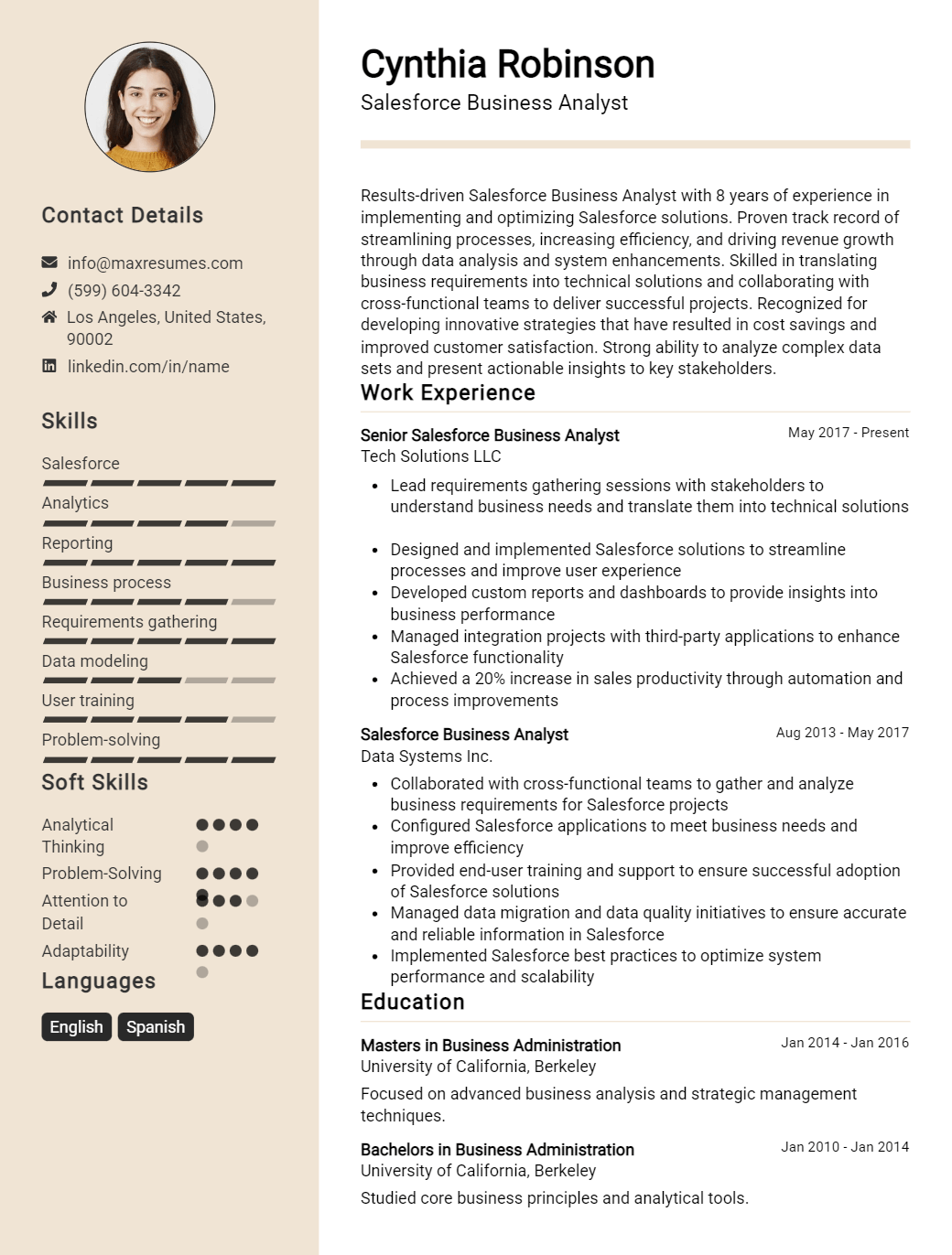 salesforce-business-analyst-resume-sample