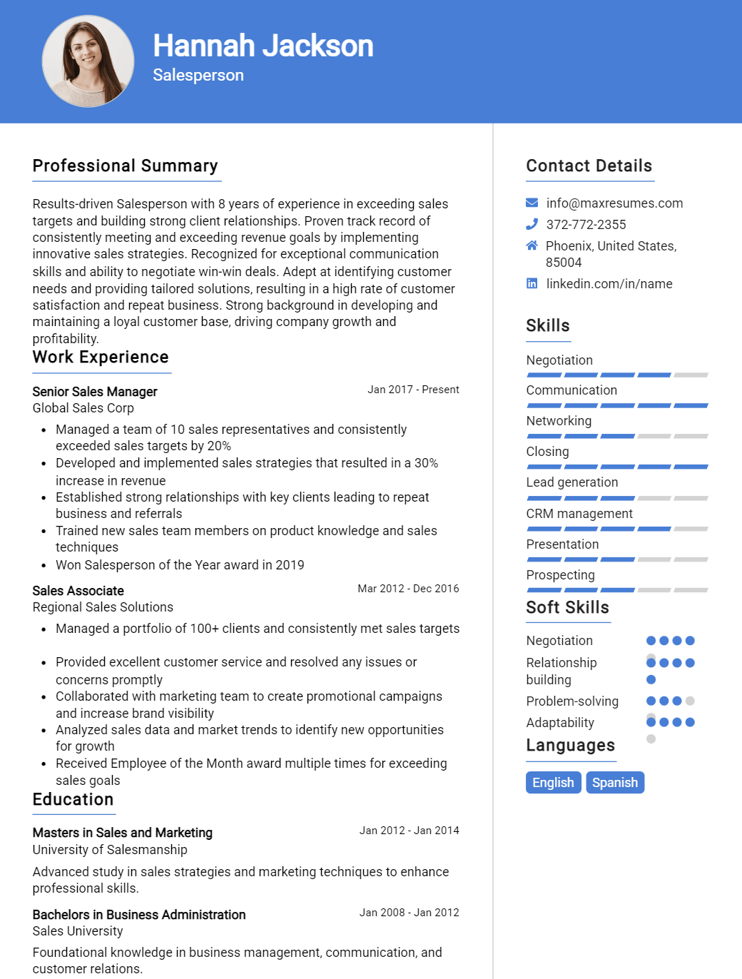 salesperson-resume-sample