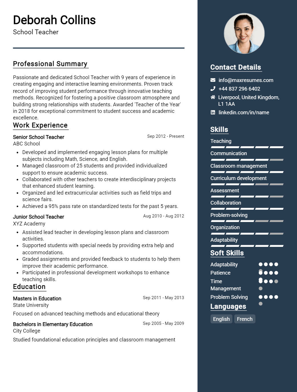 school-teacher-resume-sample