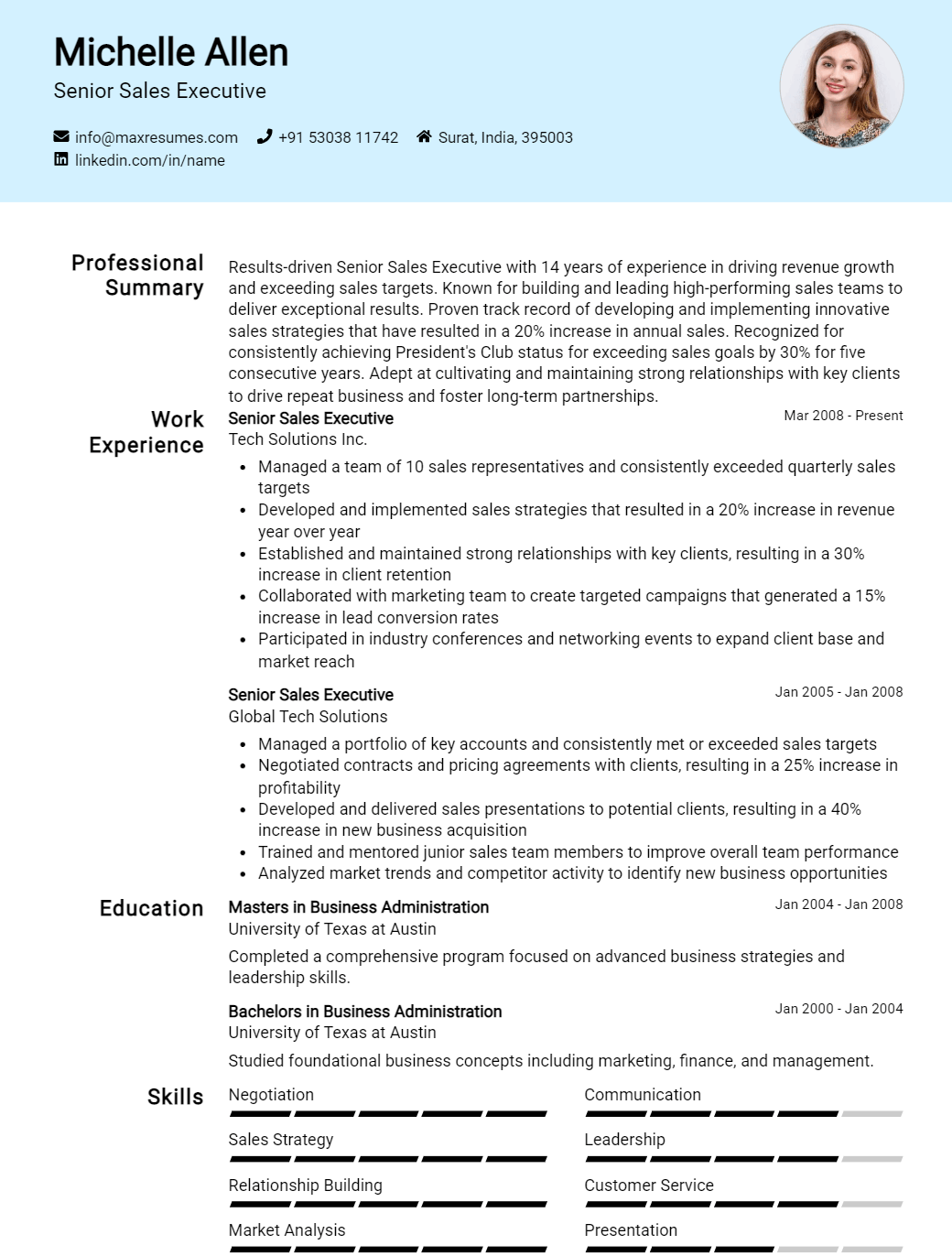 senior-sales-executive-resume-sample