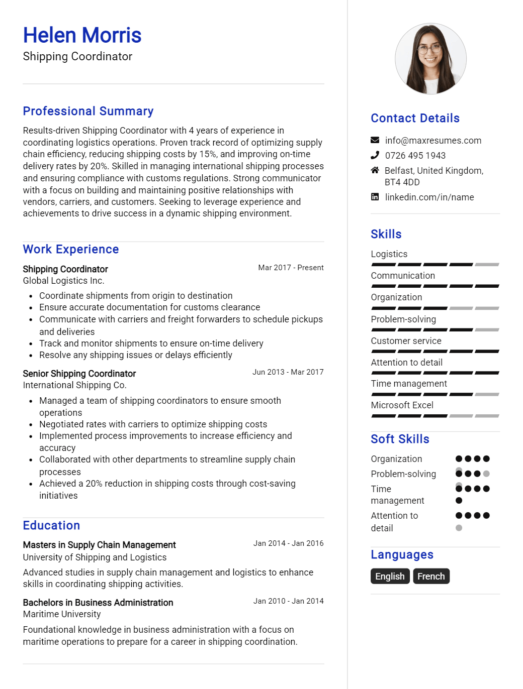 coordinator-resume-sample