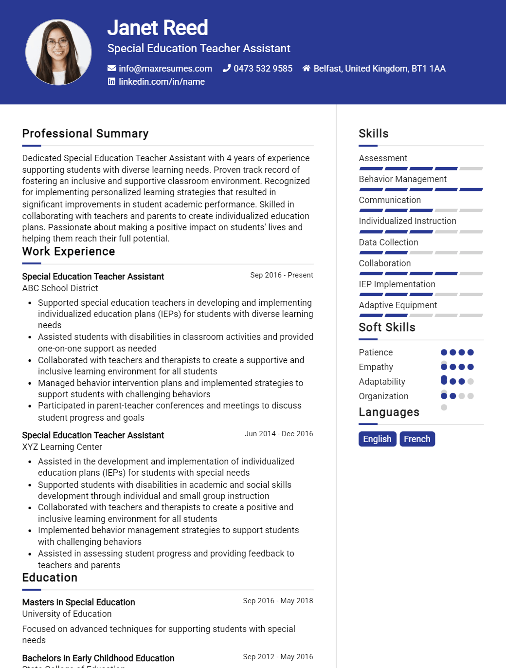 special-education-teacher-assistant-resume-sample
