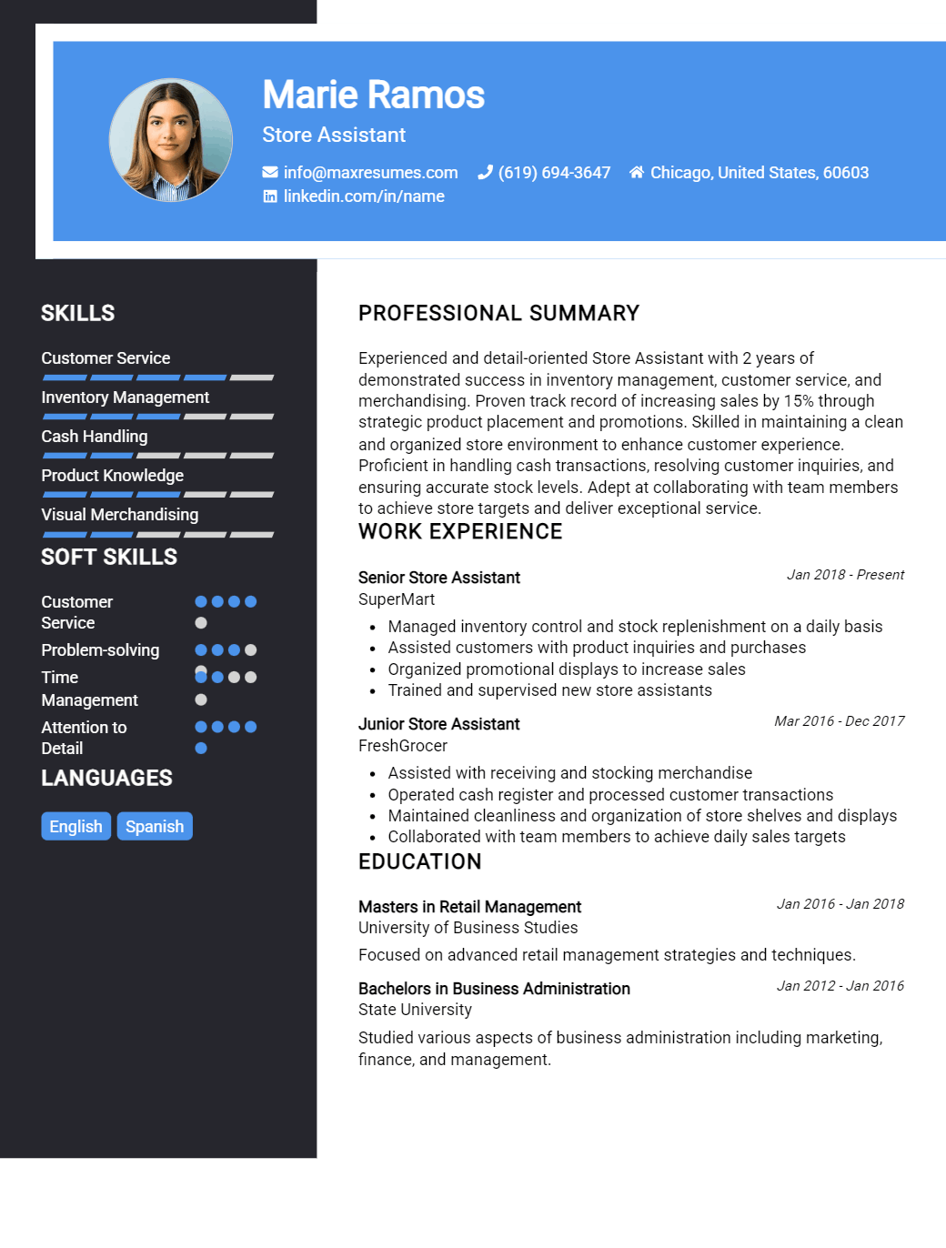 store-assistant-resume-sample