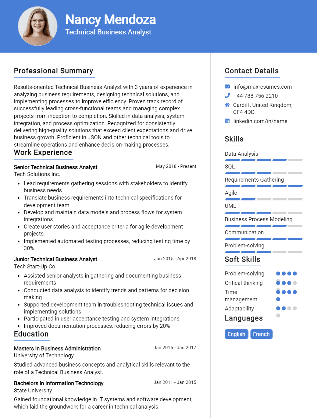 technical-business-analyst-resume-sample