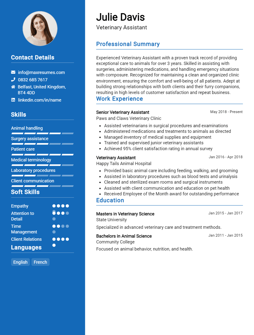 veterinary-assistant-resume-sample